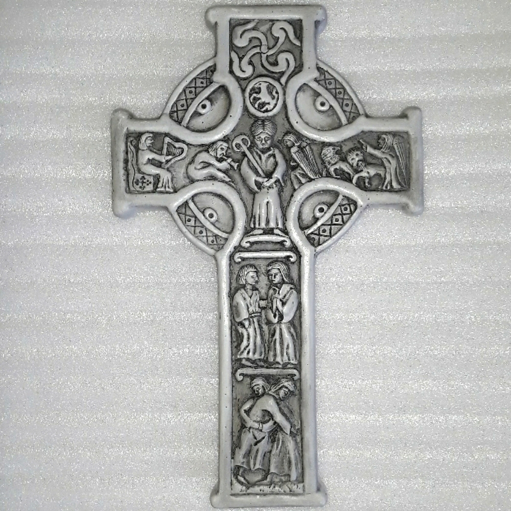 Reproduced Ancient 8th C. Irish Celtic Wall Cross